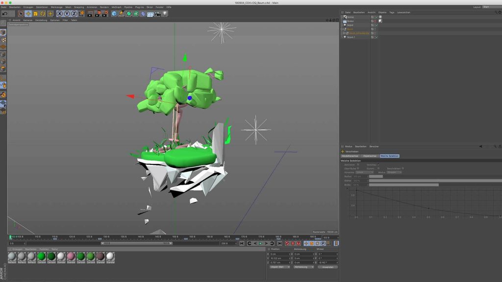 Importierte Gravity Sketch 3D Datei.